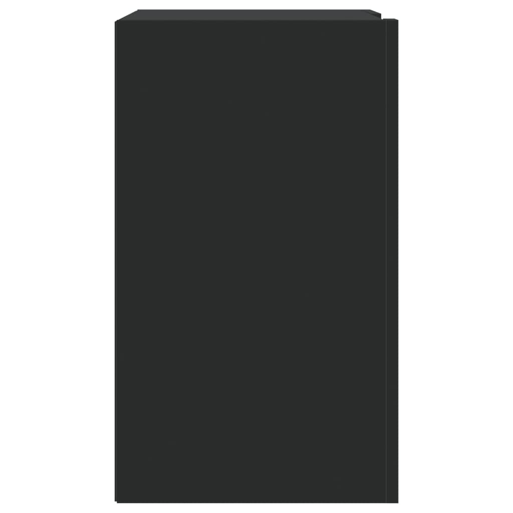 Wall Cabinet 75x35x60 cm Engineered Wood Black