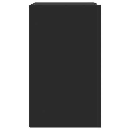 Wall Cabinet 75x35x60 cm Engineered Wood Black