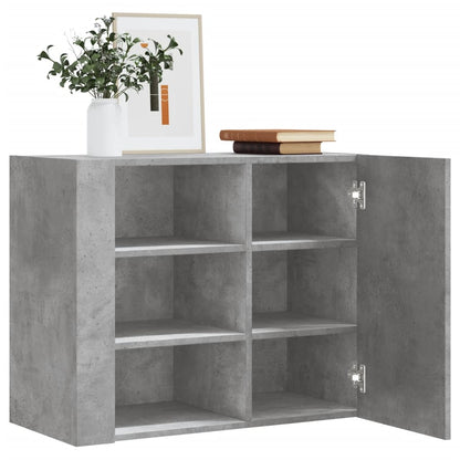 Wall Cabinet 75x35x60 cm Engineered Wood Concrete grey