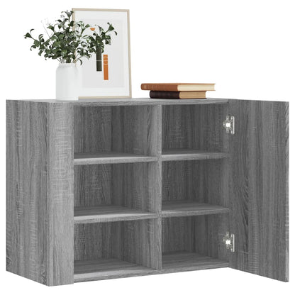 Wall Cabinet 75x35x60 cm Engineered Wood Grey sonoma
