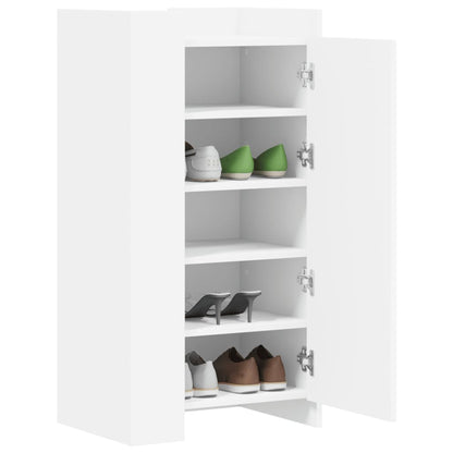 Shoe Cabinet 52x37,5x100 cm Engineered Wood White