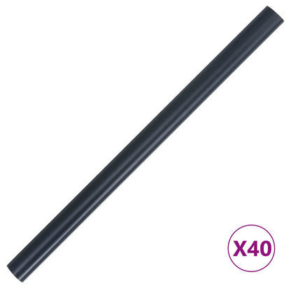 Privacy Strip PVC Dark grey 2 pcs