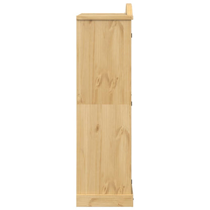 vidaXL Wardrobe "Corona" 102x52x186 cm Solid Wood Pine 5
