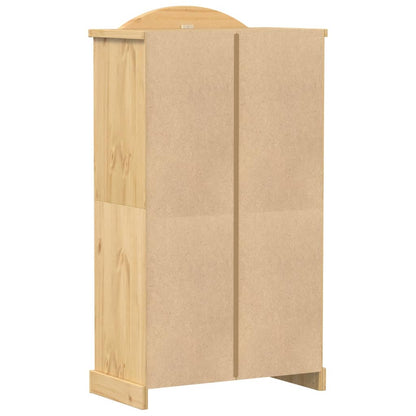 vidaXL Wardrobe "Corona" 102x52x186 cm Solid Wood Pine 6