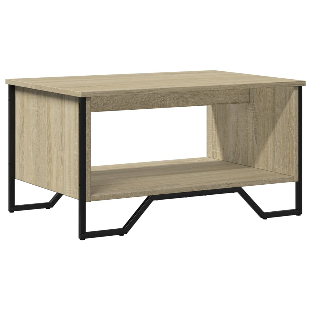 Coffee Table 75x51x40 cm Engineered Wood Sonoma oak 75 cm