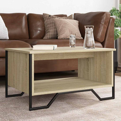 Coffee Table 75x51x40 cm Engineered Wood Sonoma oak 75 cm