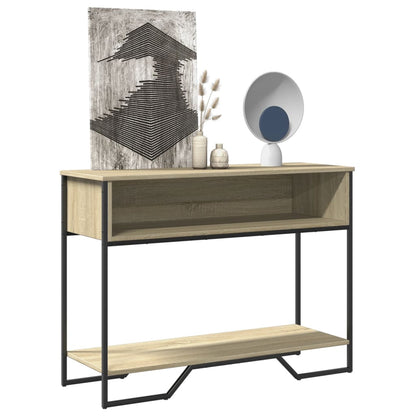Console Table 100x35x74,5 cm Engineered Wood Sonoma oak