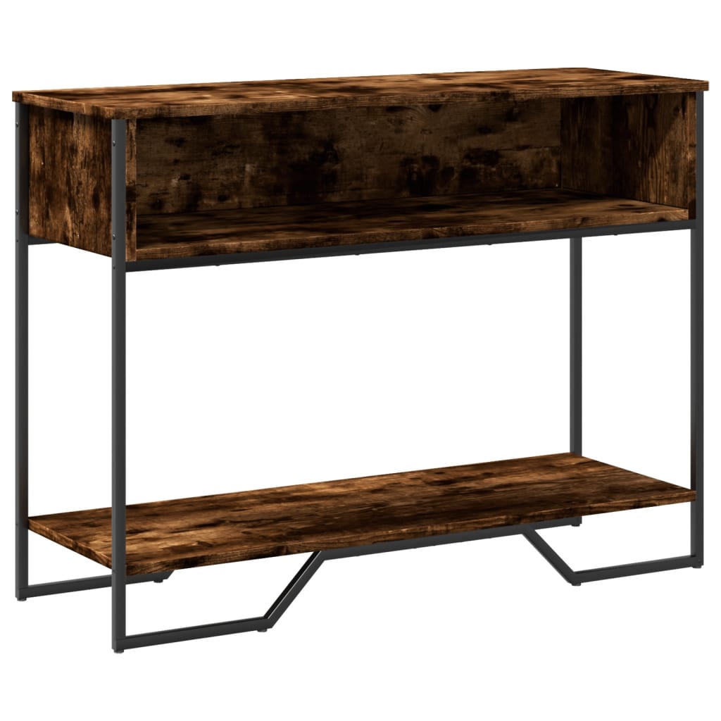 Console Table 100x35x74,5 cm Engineered Wood Smoked oak