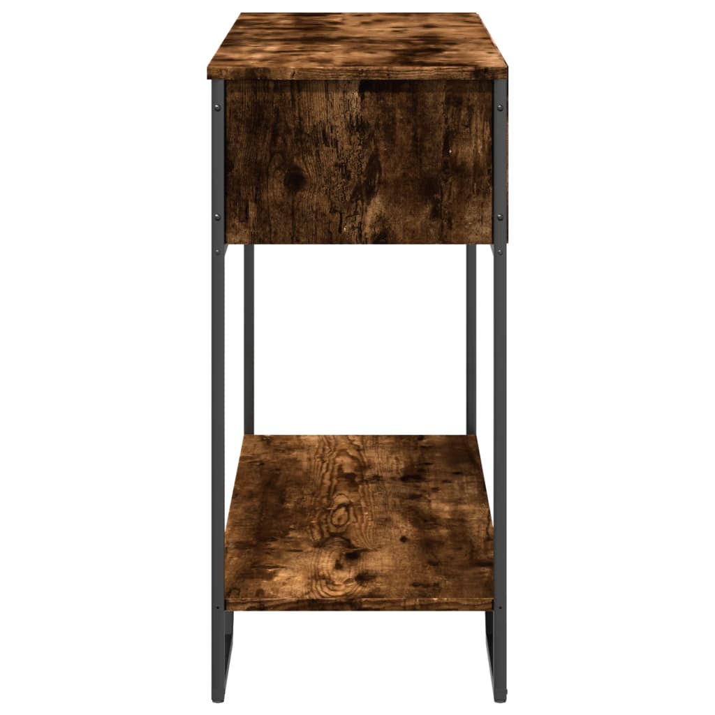 Console Table 100x35x74,5 cm Engineered Wood Smoked oak