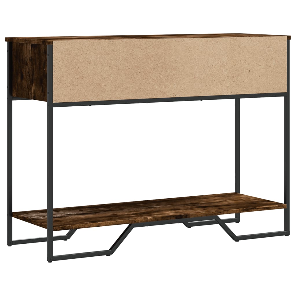 Console Table 100x35x74,5 cm Engineered Wood Smoked oak