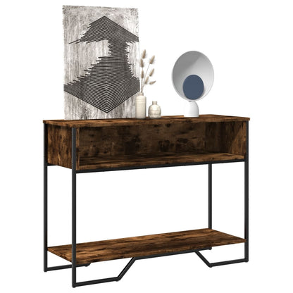 Console Table 100x35x74,5 cm Engineered Wood Smoked oak