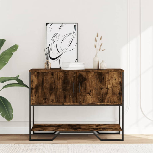 Console Table 100x35x74,5 cm Engineered Wood Smoked oak