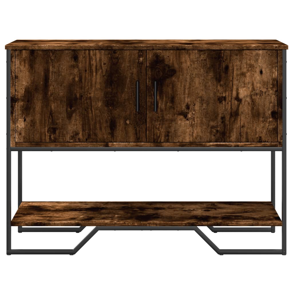 Console Table 100x35x74,5 cm Engineered Wood Smoked oak