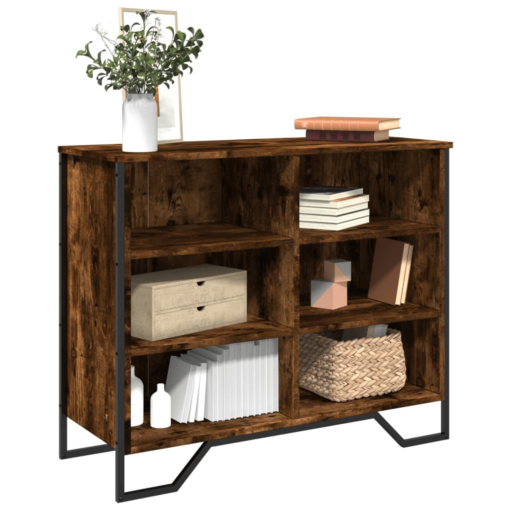 Sideboard 91x35,5x74,5 cm Engineered Wood Smoked oak 91 cm