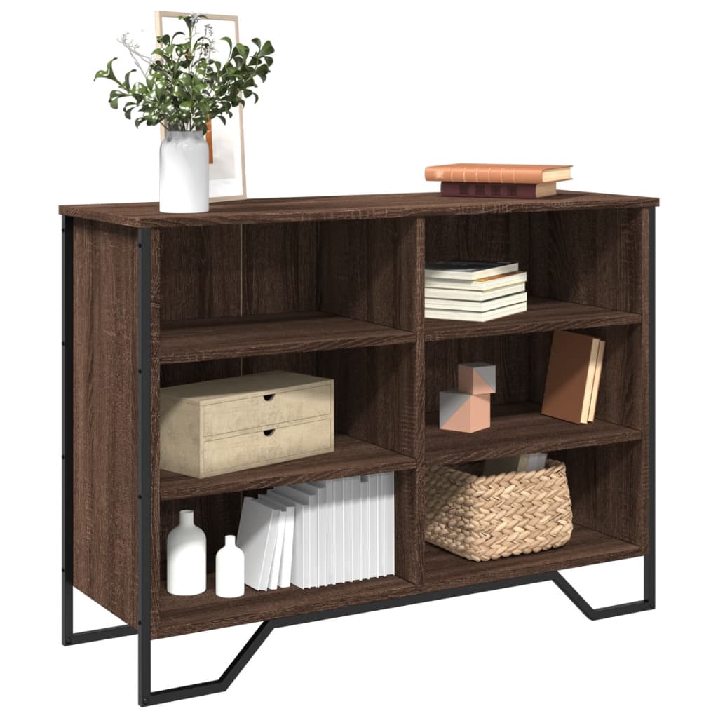 Sideboard 91x35,5x74,5 cm Engineered Wood Brown oak 101 cm