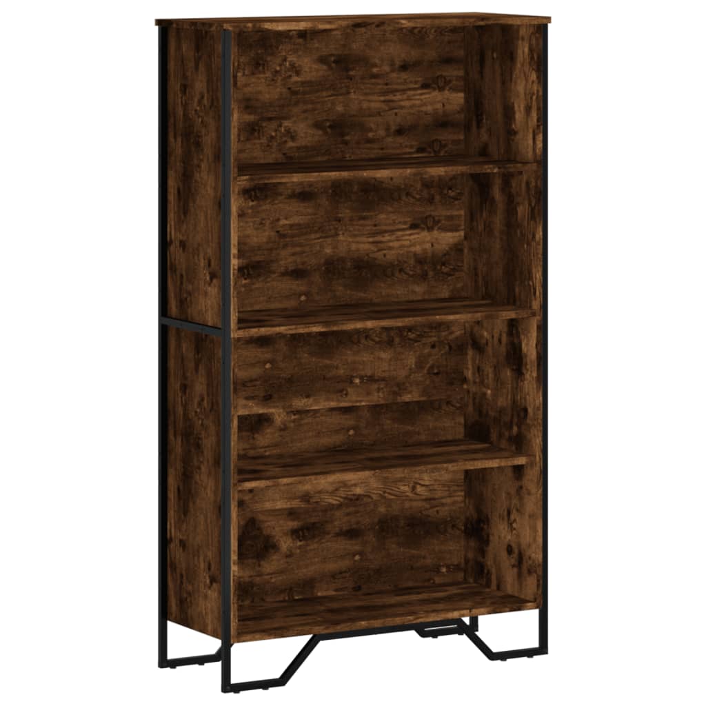 Bookcase 80x31x106 cm Engineered Wood Smoked oak 137.5 cm