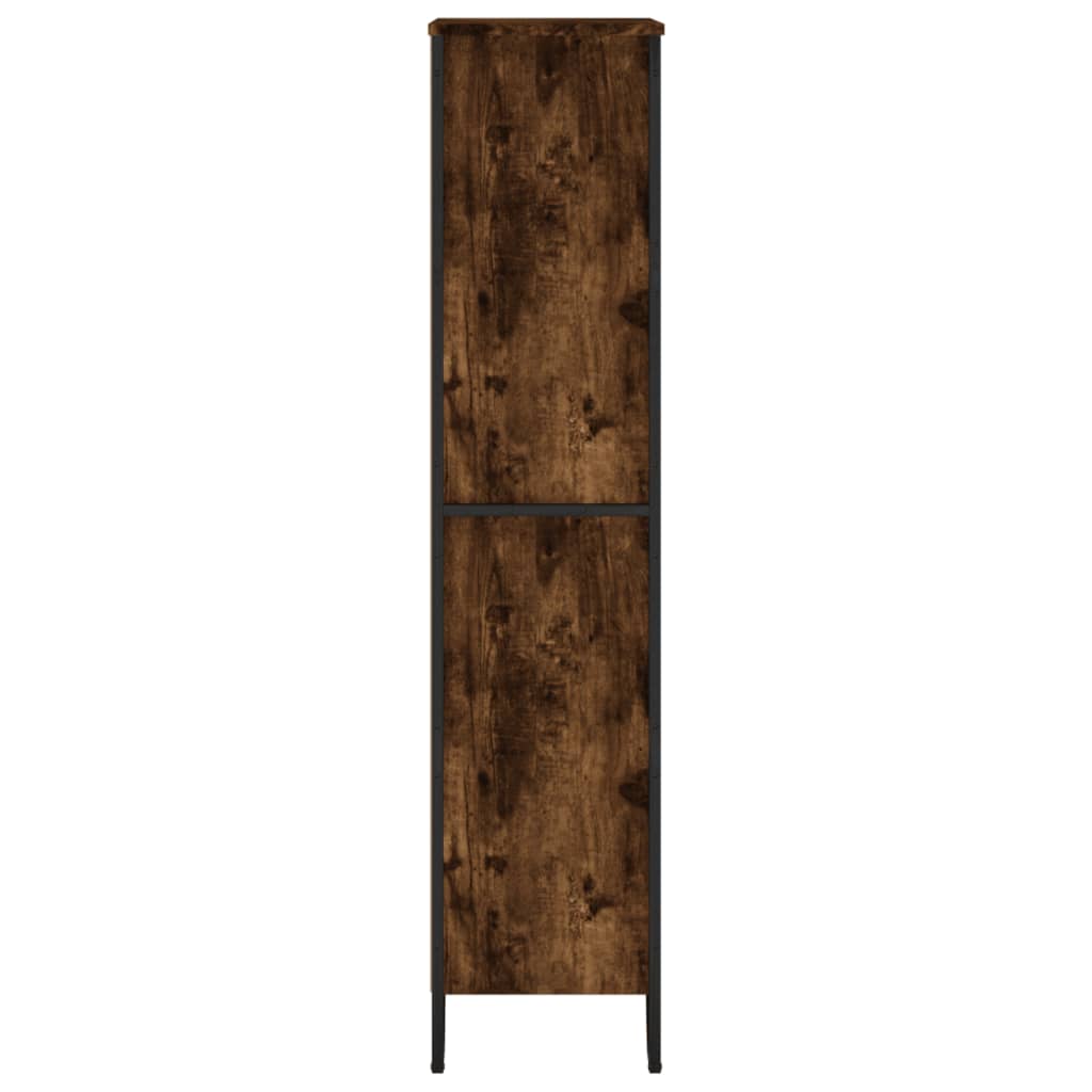 Bookcase 80x31x106 cm Engineered Wood Smoked oak 137.5 cm