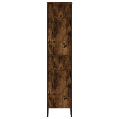 Bookcase 80x31x106 cm Engineered Wood Smoked oak 137.5 cm