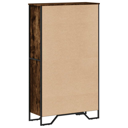 Bookcase 80x31x106 cm Engineered Wood Smoked oak 137.5 cm