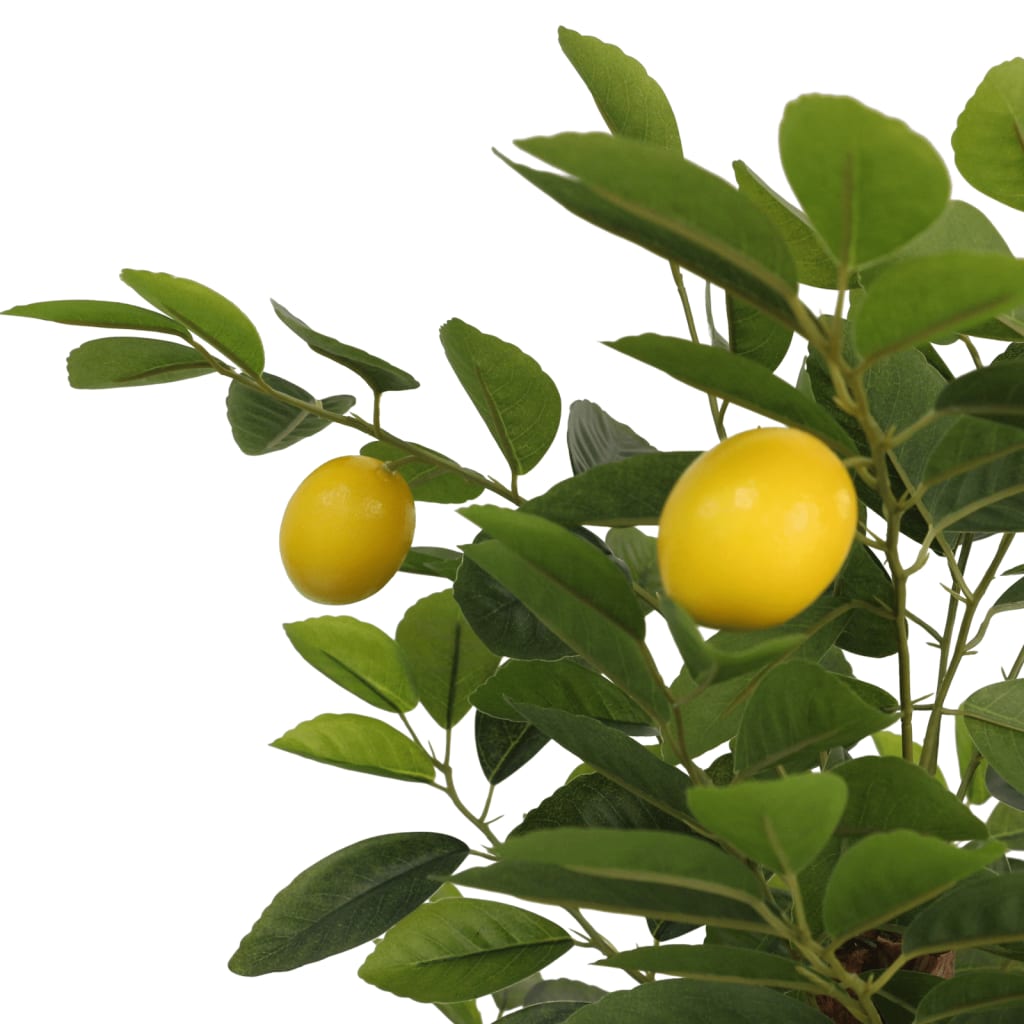 Artificial Lemon Tree with 3 Trunks Green PP 120 cm