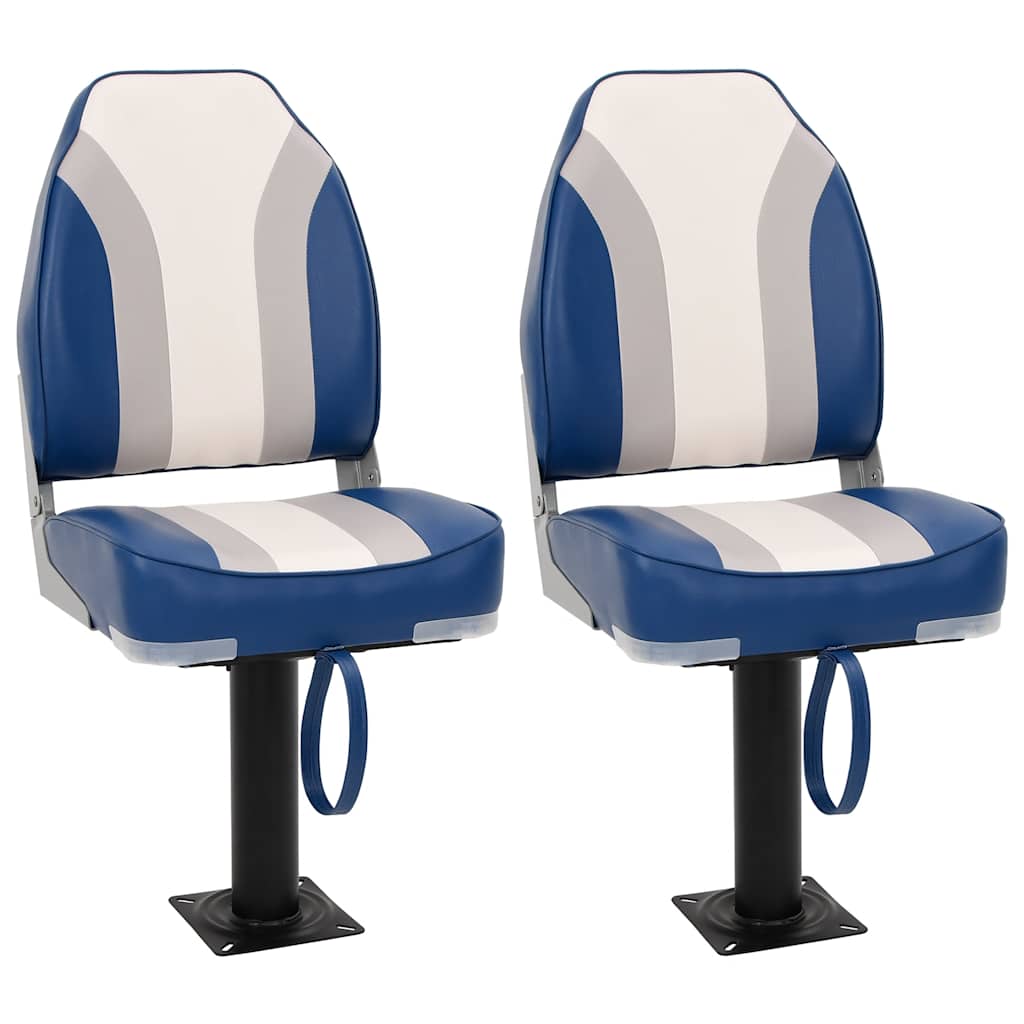 vidaXL Boat Seats 2 pcs with Pedestal 360° Rotatable 1