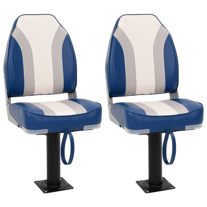 vidaXL Boat Seats 2 pcs with Pedestal 360° Rotatable 1
