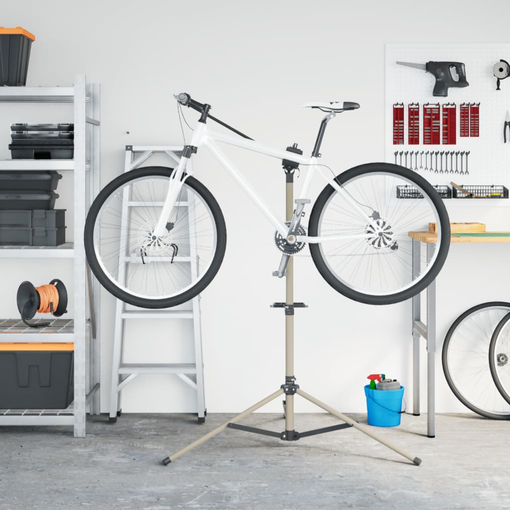 vidaXL Bike Repair Stand Foldable Adjustable 120-165 cm Aluminium 3
