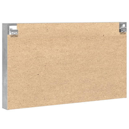 Vitrine Cabinet 100x8.5x58 cm Engineered Wood Concrete grey