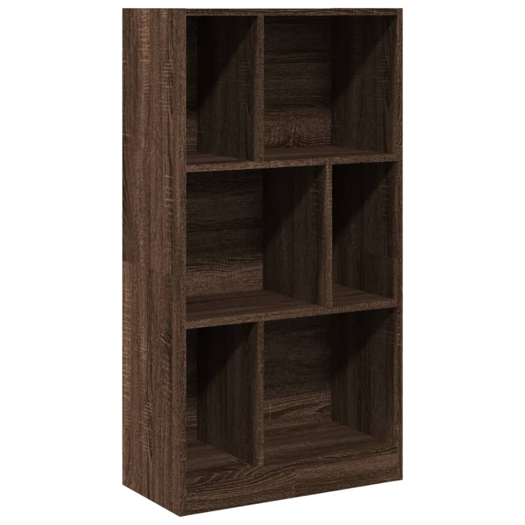 Bookcase 57x28,5x174 cm Engineered Wood Brown oak