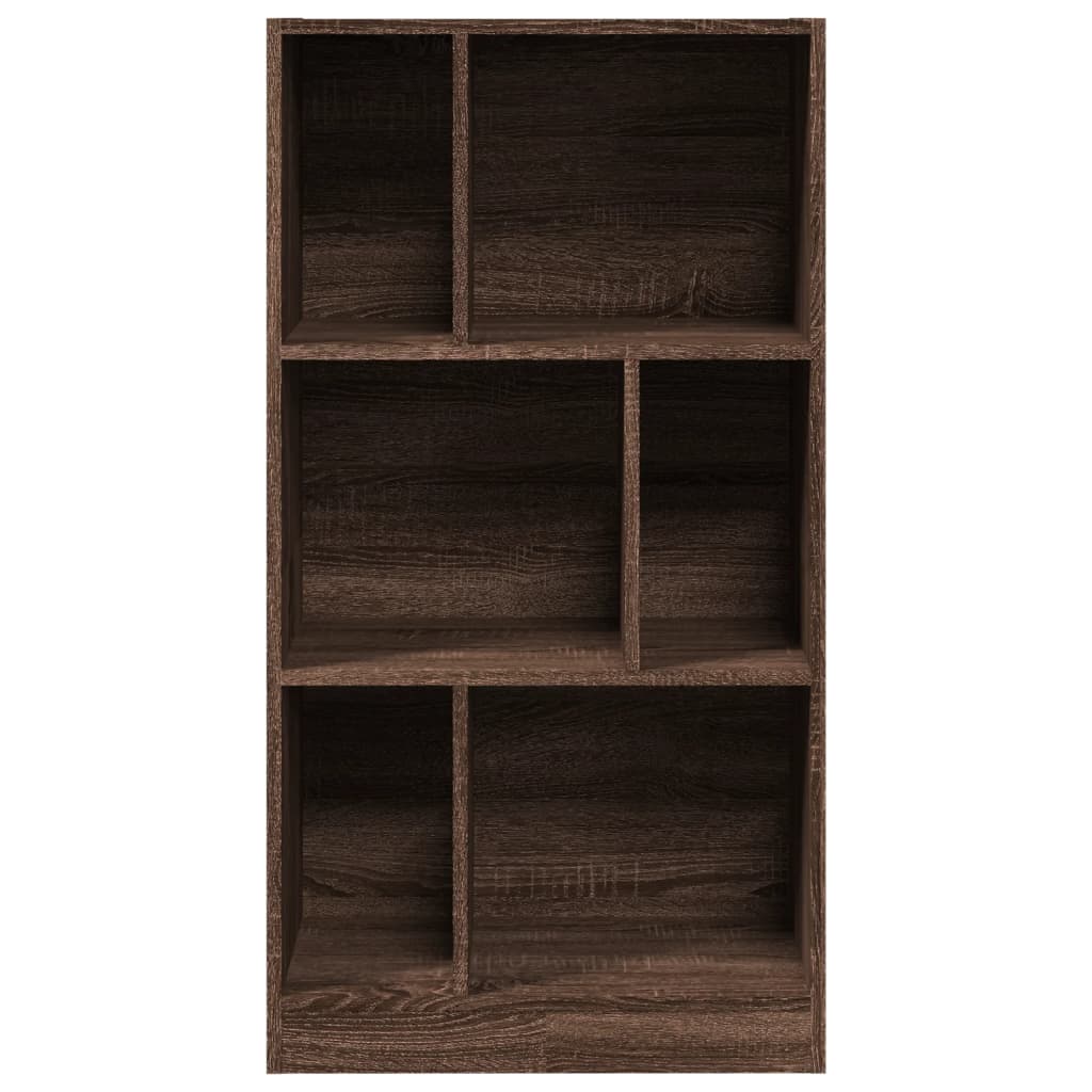 Bookcase 57x28,5x174 cm Engineered Wood Brown oak