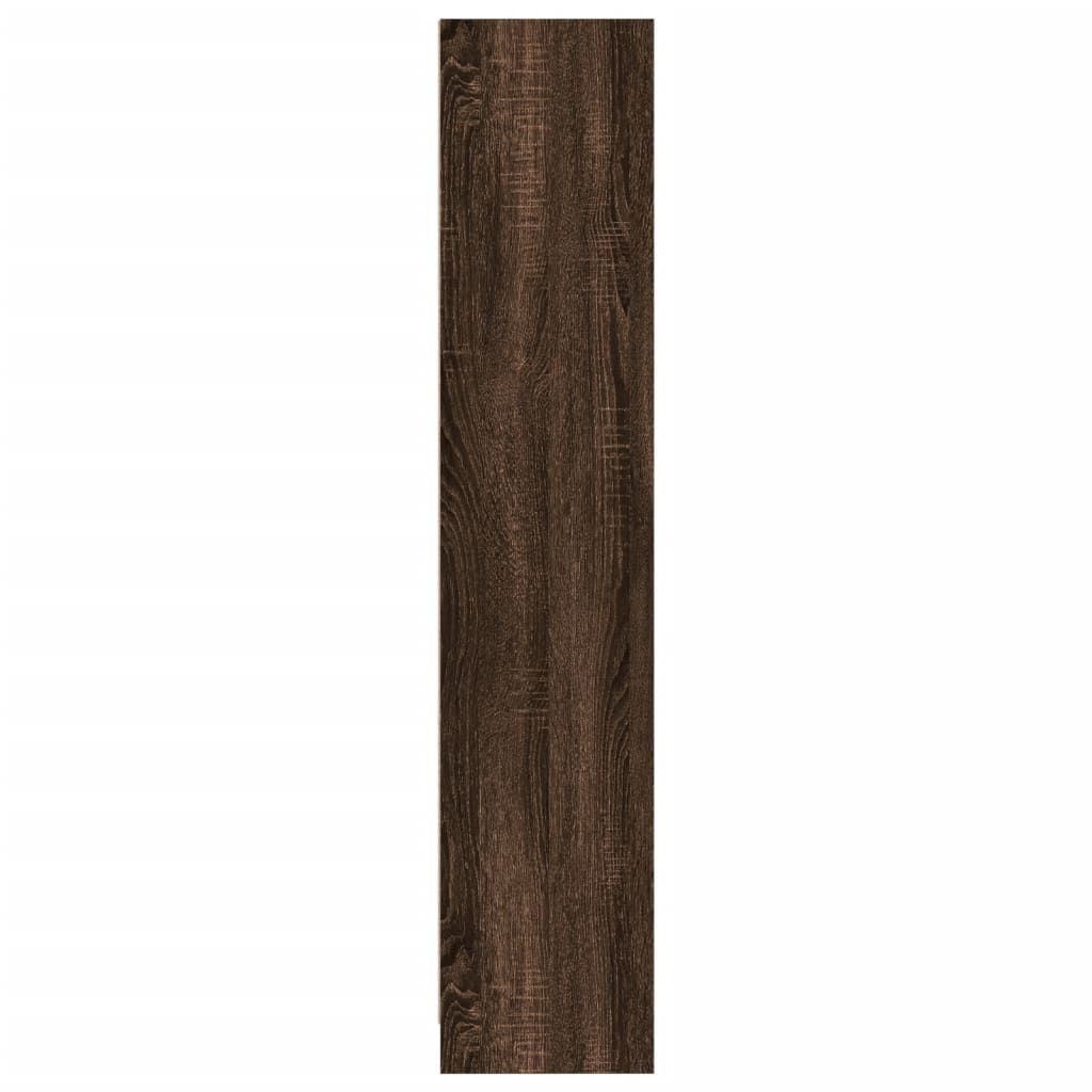 Bookcase 57x28,5x174 cm Engineered Wood Brown oak