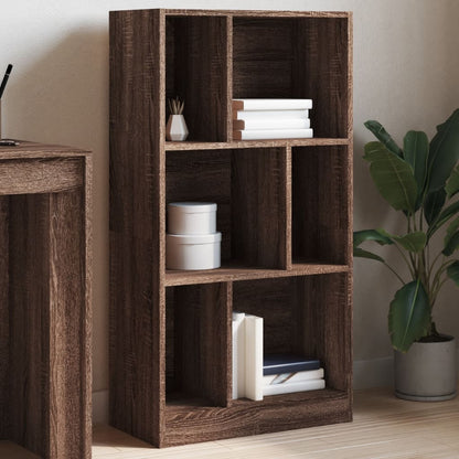 Bookcase 57x28,5x174 cm Engineered Wood Brown oak