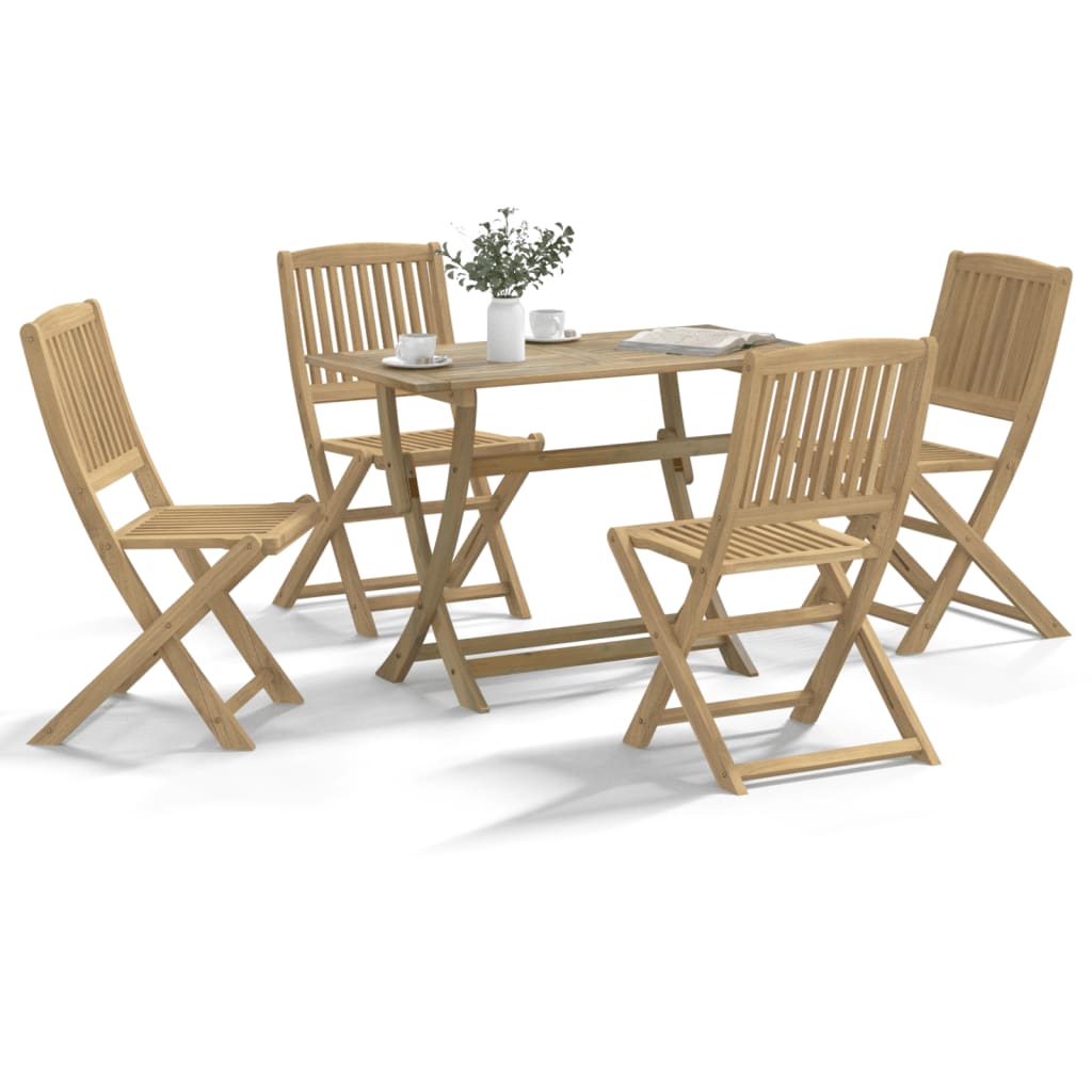 vidaXL 5 Piece Garden Dining Set Solid Wood Acacia 1
