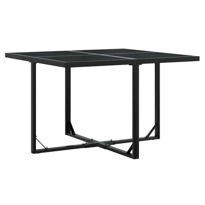 vidaXL 9 Piece Garden Dining Set Black Poly Rattan 3