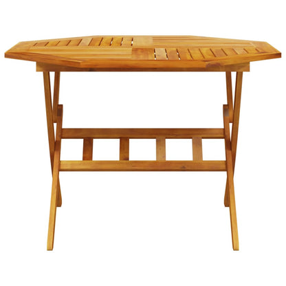 vidaXL 5 Piece Folding Garden Dining Set Solid Wood Acacia 4