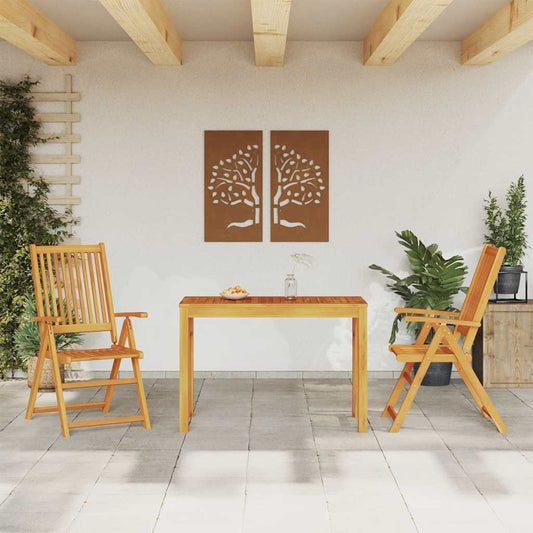 vidaXL 3 Piece Garden Dining Set Solid Wood Acacia 1
