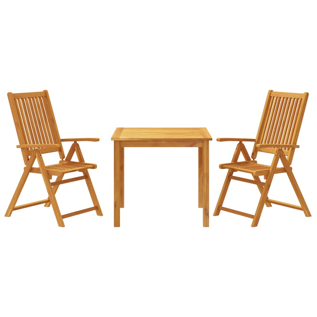 vidaXL Garden Dining Set 2-Seaters Solid Acacia Wood 2