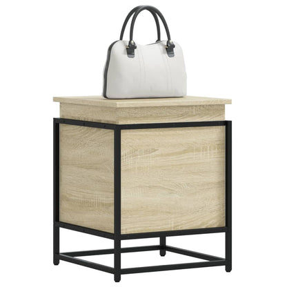 Storage Box with Lid 40x40x51,5 cm Engineered Wood Sonoma oak 40 x 40 x 51.5 cm