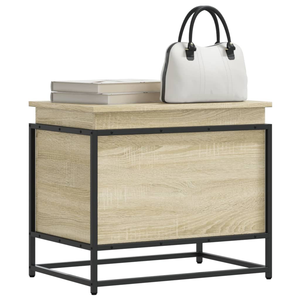 Storage Box with Lid 40x40x51,5 cm Engineered Wood Sonoma oak 60 x 40 x 51.5 cm