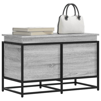 Storage Box with Lid 40x40x51,5 cm Engineered Wood Grey sonoma 80 x 40 x 51.5 cm