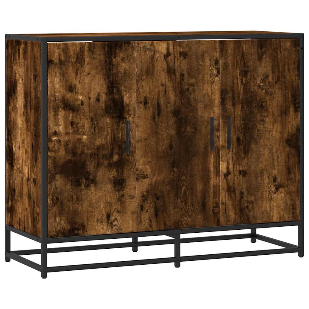 Sideboard 94x35x76 cm Engineered Wood Smoked oak