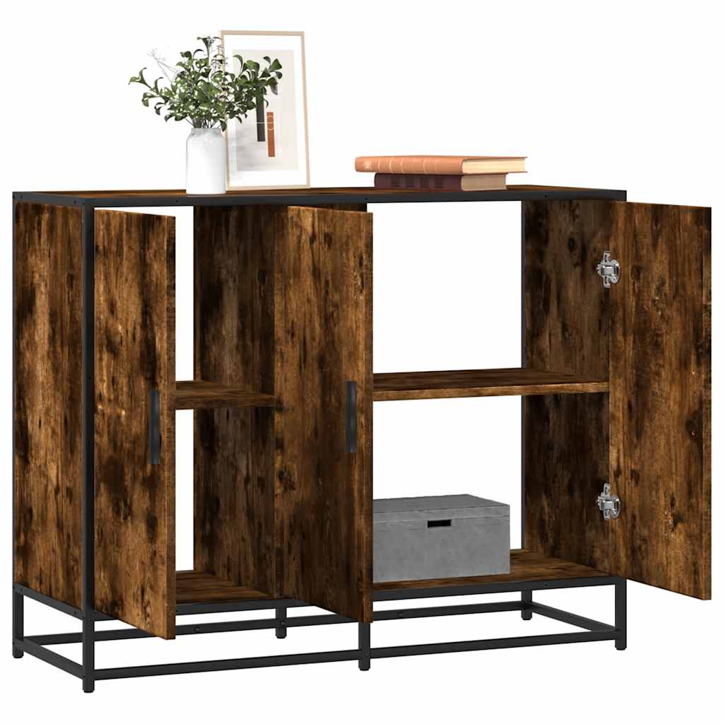 Sideboard 94x35x76 cm Engineered Wood Smoked oak
