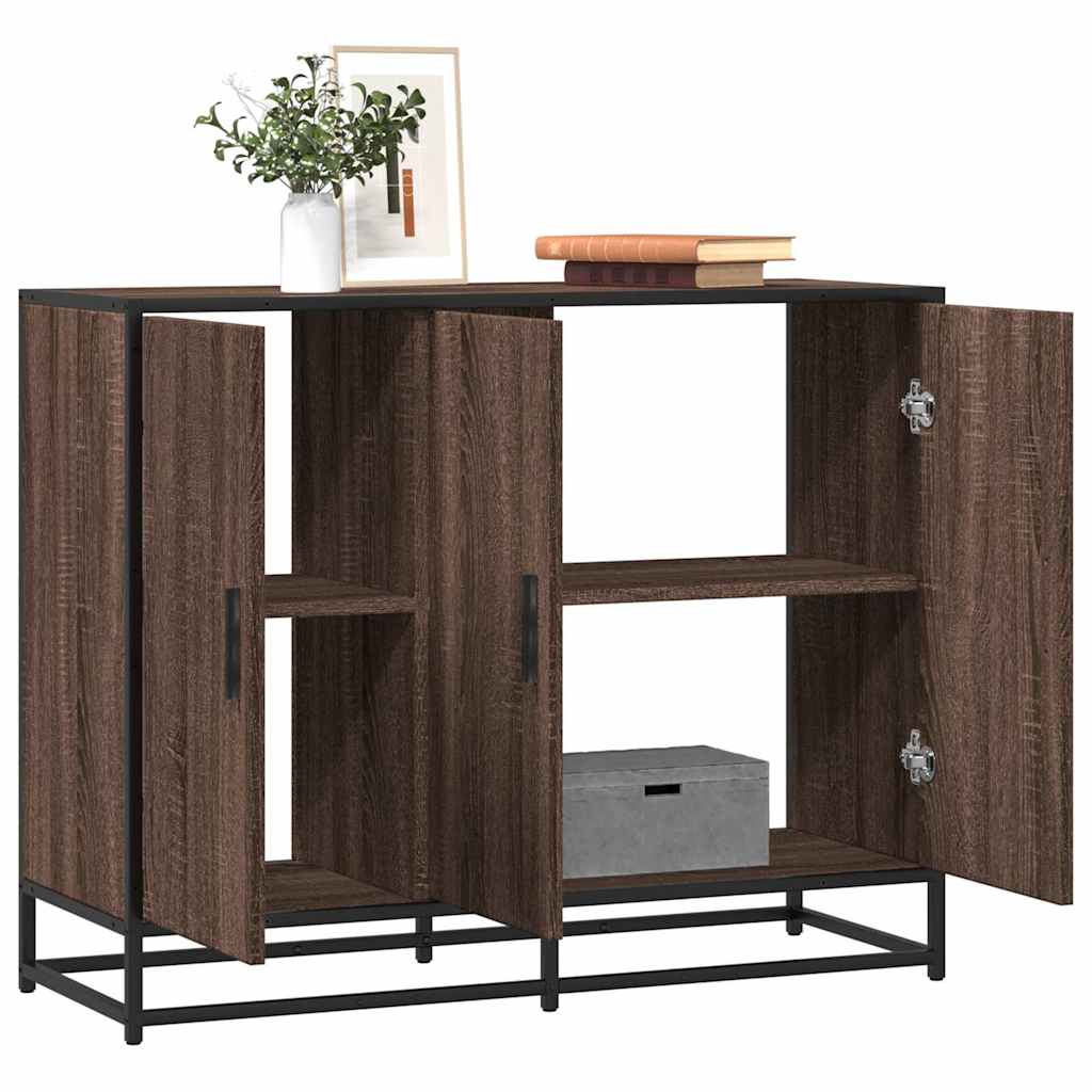 Sideboard 94x35x76 cm Engineered Wood Brown oak