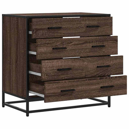 Drawer Cabinet 70x41x70 cm Engineered Wood Brown oak