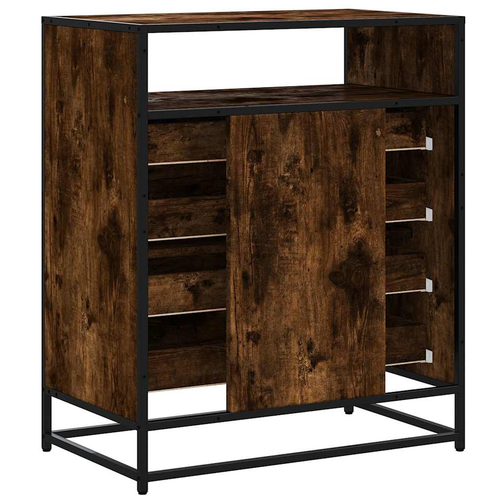 Drawer Cabinet 70x41x83,5 cm Engineered Wood Smoked oak