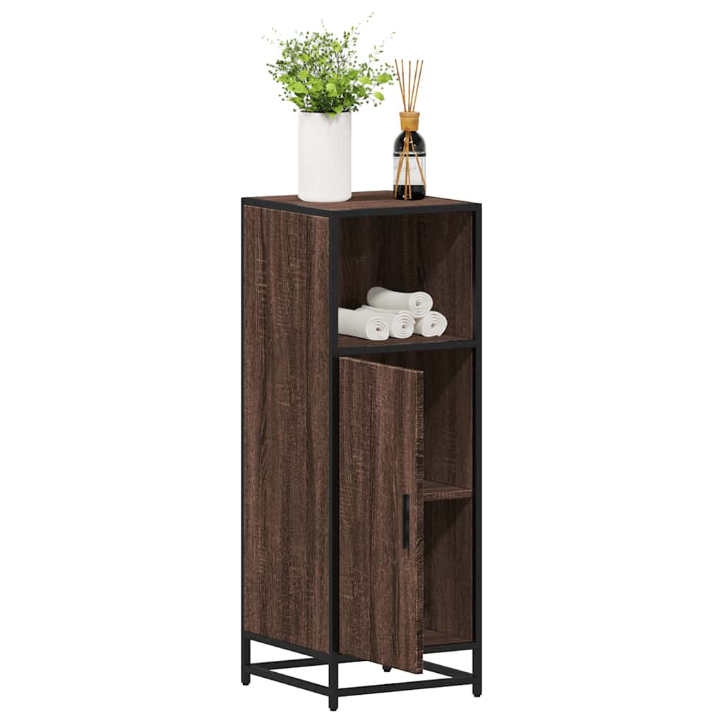 Bathroom Cabinet 35x37,5x100 cm Engineered Wood Brown oak
