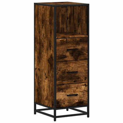 Bathroom Cabinet 35x37,5x100 cm Engineered Wood Smoked oak