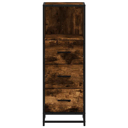 Bathroom Cabinet 35x37,5x100 cm Engineered Wood Smoked oak