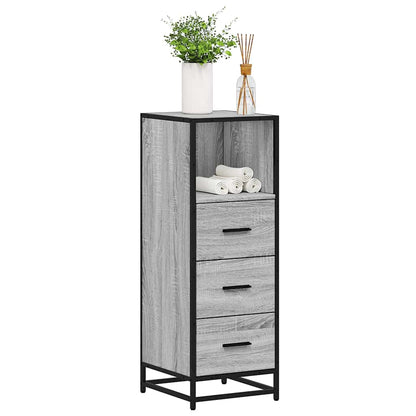 Bathroom Cabinet 35x37,5x100 cm Engineered Wood Grey sonoma