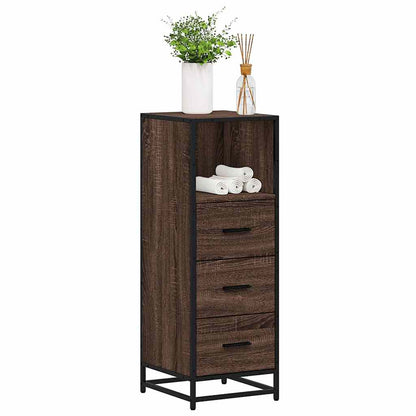 Bathroom Cabinet 35x37,5x100 cm Engineered Wood Brown oak